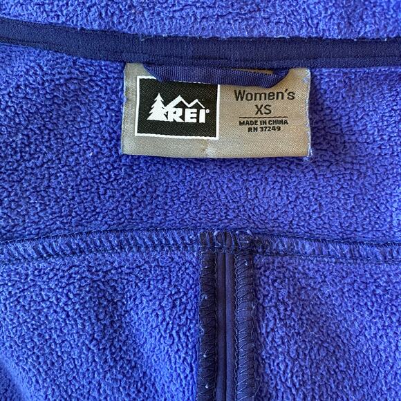 REI Womens Jacket Purple Soft Shell Fleece Lined Full Zip Size XS Casual Outdoor - Picture 3 of 7